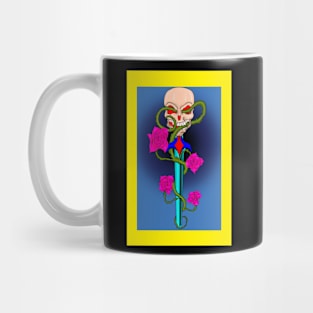 skull roses Mug